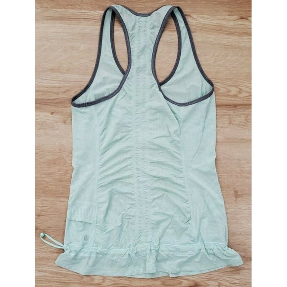 Lululemon Womens Run Energy Green Gray Tank Top 4 - Picture 2 of 3